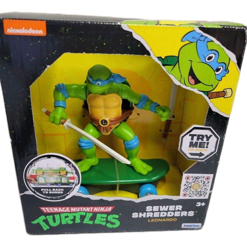 Teenage Mutant Ninja Turtles Sewer Shredders Leonardo  Skateboard New